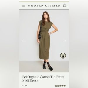 Modern Citizen Fei wrap midi dress